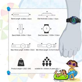 img 3 attached to Multi-Function Waterproof Sports Kids Watches: Perfect Birthday Gifts for Boys and Girls Ages 5-12