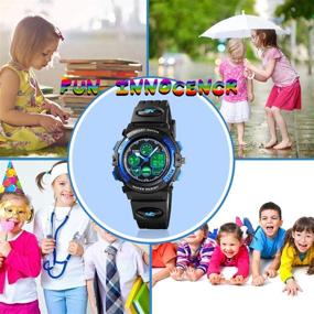 img 2 attached to Multi-Function Waterproof Sports Kids Watches: Perfect Birthday Gifts for Boys and Girls Ages 5-12