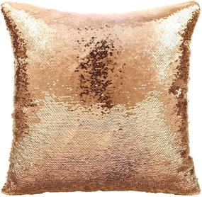 img 1 attached to 🥂 Harry Sequin Pillowcase Styles - Decorative Throw Pillow Cover for Harry Gag Gifts - Champagne