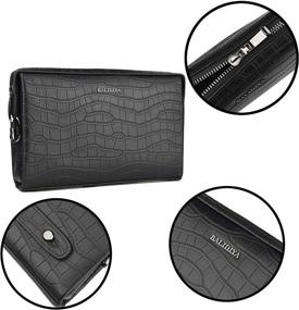 img 1 attached to 👜 BALIDIYA Business Leather Wallets - Black 01