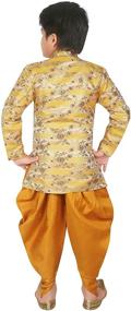 img 3 attached to AHHAAAA Sherwani Ethnic Dhoti Western Boys' Clothing