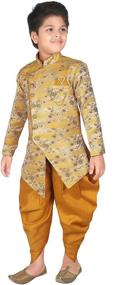 img 2 attached to AHHAAAA Sherwani Ethnic Dhoti Western Boys' Clothing