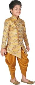 img 1 attached to AHHAAAA Sherwani Ethnic Dhoti Western Boys' Clothing