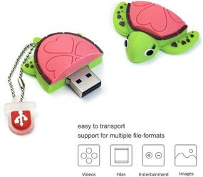 img 1 attached to LEIZHAN Cartoon Tortoise Computer Pendrive
