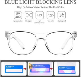 img 1 attached to Shield Your Child's Eyes with Kids' Blue Light Blocking Glasses for Computer Gaming - Flexible Silicone Frame, UV400 Protection (Age 3-12)