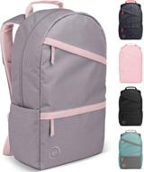 🎒 efficient and stylish: simple modern backpack with spacious laptop compartment logo
