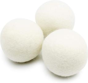 img 4 attached to 🐑 EcoJeannie 3-Pack of Premium XL Wool Dryer Balls - Organic, Eco-Friendly, Unscented, Non-Toxic Felt Laundry Balls for Fabric Softening - Handmade in Nepal with 100% Natural New Zealand Premium Wool