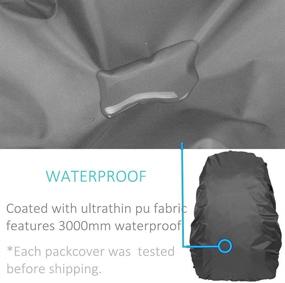 img 1 attached to 🎒 Joy Walker Waterproof Backpack Rain Cover (15-90L) - Upgraded Anti-Slip Straps and Triple Strengthened Layers for Hiking, Camping, and Traveling