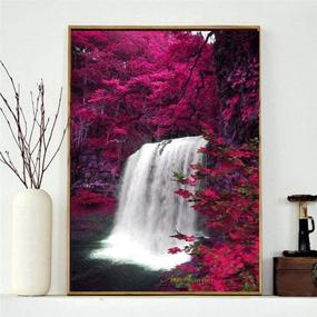 img 1 attached to 🖌️ 5D Diamond Painting Kits for Adults: Waterfall Crystal Art Decor - Deluxe Accessories & Supplies for Rhinestone Embroidery Cross Stitch - Stunning Wall Decor Craft Set - Home 12x16 Inches