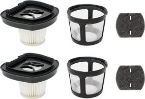 img 3 attached to Fette Filter Vacuum Filter Set - Compatible with Bissell Pet Hair Eraser Hand Vacuum. Compare to Part # 1614212, 1614203 & 1614204 (6 Pieces)