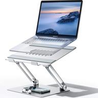 💻 carkoci laptop stand: enhanced multi-angle heat-vent stand for macbook & all laptops, supports up to 20lbs, 10-17.3" tablets (silver) logo