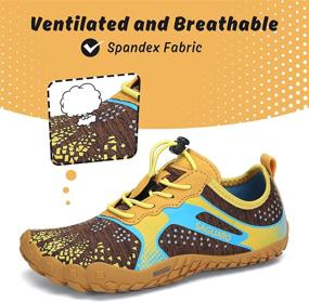 img 3 attached to SAGUARO Athletic Barefoot Sneakers: Anti Slip Boys' Shoes for Outdoor Adventures