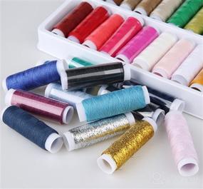 img 5 attached to 🧵 Versatile and Vibrant: SINGER 00264 Polyester Hand Sewing Thread Set - 24 Mini-Spools of Assorted Colors