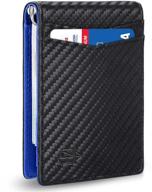 advanced minimalist wallets, card cases & money organizers: durable and effective blocking men's accessories logo