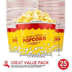 img 2 attached to 🍿 Вам представляется набор "Ultimate Popcorn Bucket Set": великолепные попкорн-ведра от Stock Your Home — лучший выбор для серьезных перекусов!