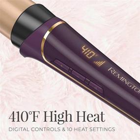 img 3 attached to REMINGTON Pro 1-inch to 1 ½-inch Conical Barrel Curling Wand with Advanced Thermal Technology, Purple, CI91XSB