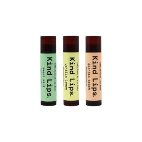 img 4 attached to 👄 Kind Lips USDA Organic Lip Balm 3-Pack - Premium Lip Moisturizer for Dry, Cracked and Chapped Lips - Made in USA