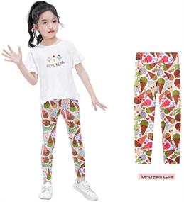 img 3 attached to Zumou Floral Print Stretch Leggings – Trendy Girls' Clothing and Leggings