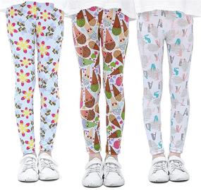 img 4 attached to Zumou Floral Print Stretch Leggings – Trendy Girls' Clothing and Leggings