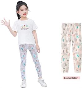 img 1 attached to Zumou Floral Print Stretch Leggings – Trendy Girls' Clothing and Leggings