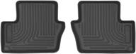 🔒 husky liners weatherbeater 2nd seat floor mat, black, 14001 - fits dodge caliber 2007-2012, jeep compass 2007-2017, and jeep patriot 2007-2017 logo