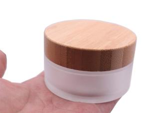 img 4 attached to Environmental Bamboo Frosted Cosmetic Comtainer