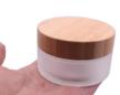 environmental bamboo frosted cosmetic comtainer logo