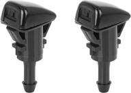 🔍 enhance visibility: x autohaux 2pcs 5113049aa windshield washer sprayer nozzle for chrysler 300c & dodge charger - single hole replacement logo