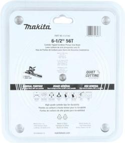 img 1 attached to 🔪 Пильный диск Makita B-57342 6,5 дюйма, 56 зубьев, для аккумуляторной циркулярной пилы с карбидными наконечниками