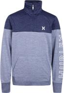 hurley little pullover sweatshirt heather boys' clothing logo
