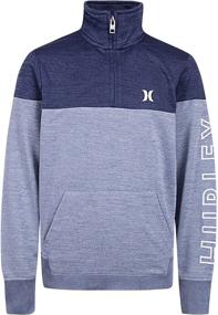 img 3 attached to Hurley Little Pullover Sweatshirt Heather Boys' Clothing