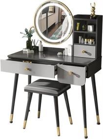 img 3 attached to Туалетный столик Redsun Vanity Makeup Dresser