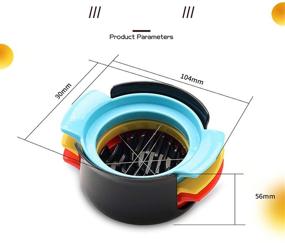 img 3 attached to Подходящие овощи в форме яйца из прочной нержавеющей стали