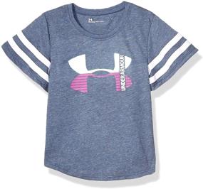 img 3 attached to 👕 Active Girls' Clothing: Under Armour Little Wordmark Sleeve - Stay Stylish & Active!