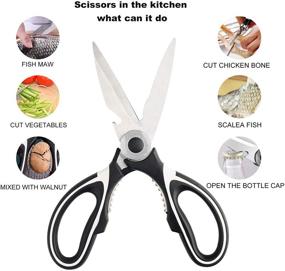 img 2 attached to Scissors Multifunctional Heavy Duty Ultra Sharp Vegetables