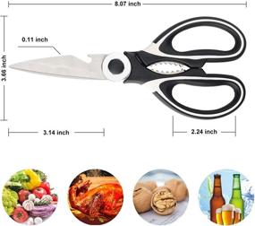 img 3 attached to Scissors Multifunctional Heavy Duty Ultra Sharp Vegetables