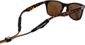 img 2 attached to Pilotfish Premium Leather Sunglass Retainer: Optimized Men's Accessories