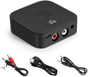 img 4 attached to DYTesa Bluetooth 5.0 Audio Receiver, 3.5mm Aux RCA NFC Audio Adapter for Car TV/Home Stereo System, Black – Improved SEO