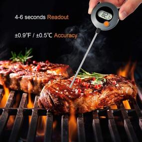 img 2 attached to 🌡️ 2-Pack Digital Liquid Thermometer with Waterproof Probe - Instant Read for Food, Meat, Milk, Candle