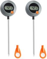 🌡️ 2-pack digital liquid thermometer with waterproof probe - instant read for food, meat, milk, candle logo