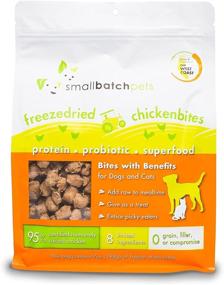 img 4 attached to 🐔 Smallbatch Pets Freeze-Dried Chicken Bites: USA-Made, Organic, Humane, High Protein Mixer & Topper with Tumeric and Probiotics - 7 oz