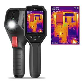 img 4 attached to 📷 Hikmicro B10 256x192 IR Resolution Thermal Imaging Camera with 2MP Visual Camera, Full Screen Measurement, 25Hz Refresh Rate Thermal Camera with 3.2-inch LCD Screen, IP54, -4 to 1022°F Temperature Range