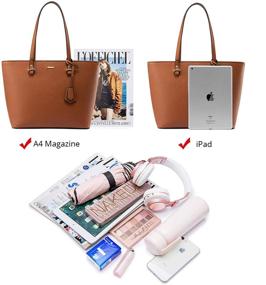 img 1 attached to Stylish Handbags: Women's Shoulder Satchel Purse with Matching Wallet - Perfect Satchels for Fashionable Women