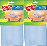 🧽 scotch-brite dusting microfiber cloth, 2-pack - assorted colors for optimal cleaning logo