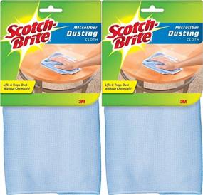 img 1 attached to 🧽 Scotch-Brite Dusting Microfiber Cloth, 2-Pack - Assorted Colors for Optimal Cleaning