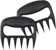 🔪 bear paws shredder claws - effortlessly lift, handle, shred, and cut meats - must-have for bbq experts - razor-sharp blades and nylon with heat resistance logo