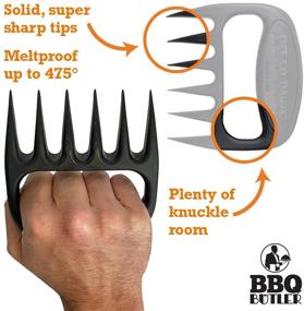 img 2 attached to 🔪 Bear Paws Shredder Claws - Effortlessly Lift, Handle, Shred, and Cut Meats - Must-Have for BBQ Experts - Razor-Sharp Blades and Nylon with Heat Resistance