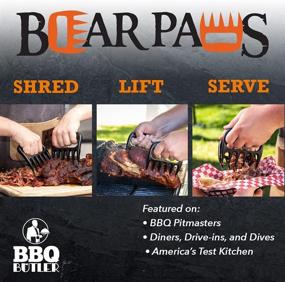 img 1 attached to 🔪 Bear Paws Shredder Claws - Effortlessly Lift, Handle, Shred, and Cut Meats - Must-Have for BBQ Experts - Razor-Sharp Blades and Nylon with Heat Resistance