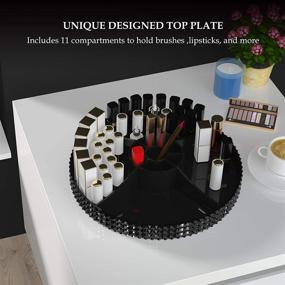 img 1 attached to HEMTROY Rotating Makeup Organizer 360 Degree: Versatile 7-Layer Vanity Organizer for Cosmetics, Perfume & More - Black