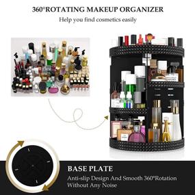 img 2 attached to HEMTROY Rotating Makeup Organizer 360 Degree: Versatile 7-Layer Vanity Organizer for Cosmetics, Perfume & More - Black